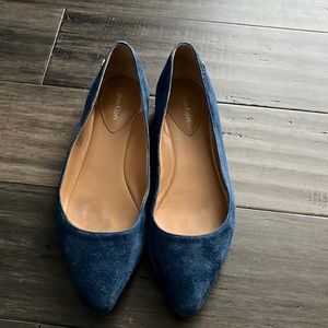 Blue Calvin Klein Flats